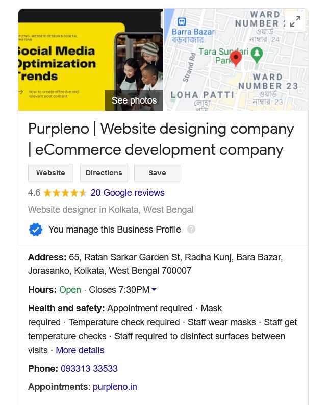 google my business Kolkata