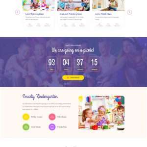 Kindergarten School website template