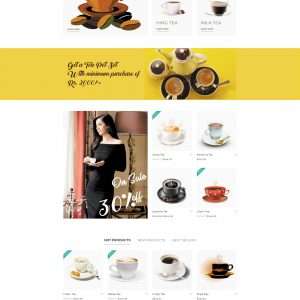 Tea website website template