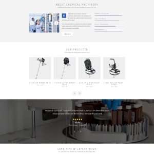 chemical machinery website template