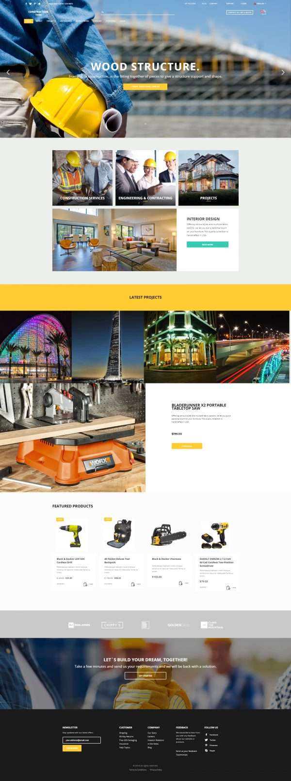 Constructions website template