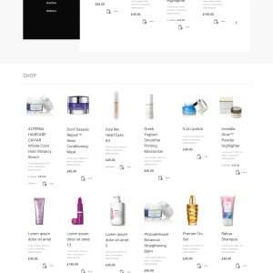 cosmetics website template