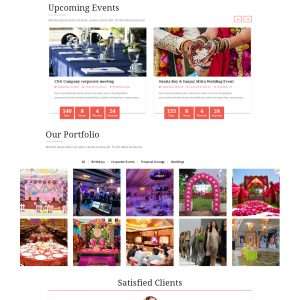 Event web template