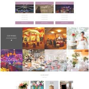 Event management web template