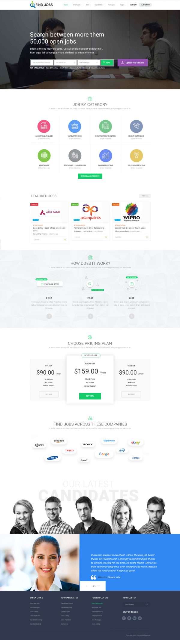 Job Listing Website Templates