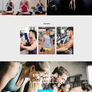 fitness gym website template