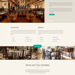 Hotel website template