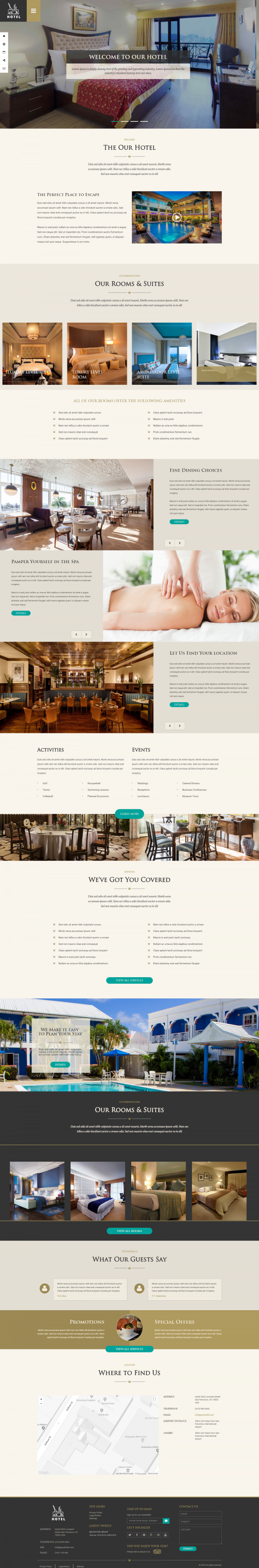 Hotel website template