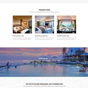 hotel resort website template