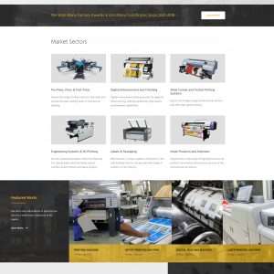 Industrial machinery website template