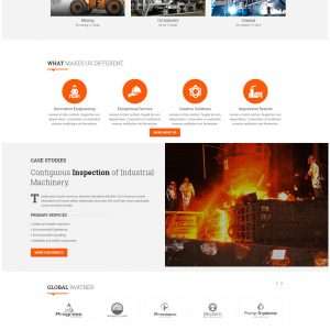 Industrial Machinery website template