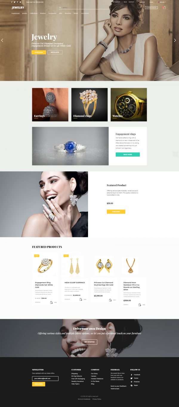 jewelry website template