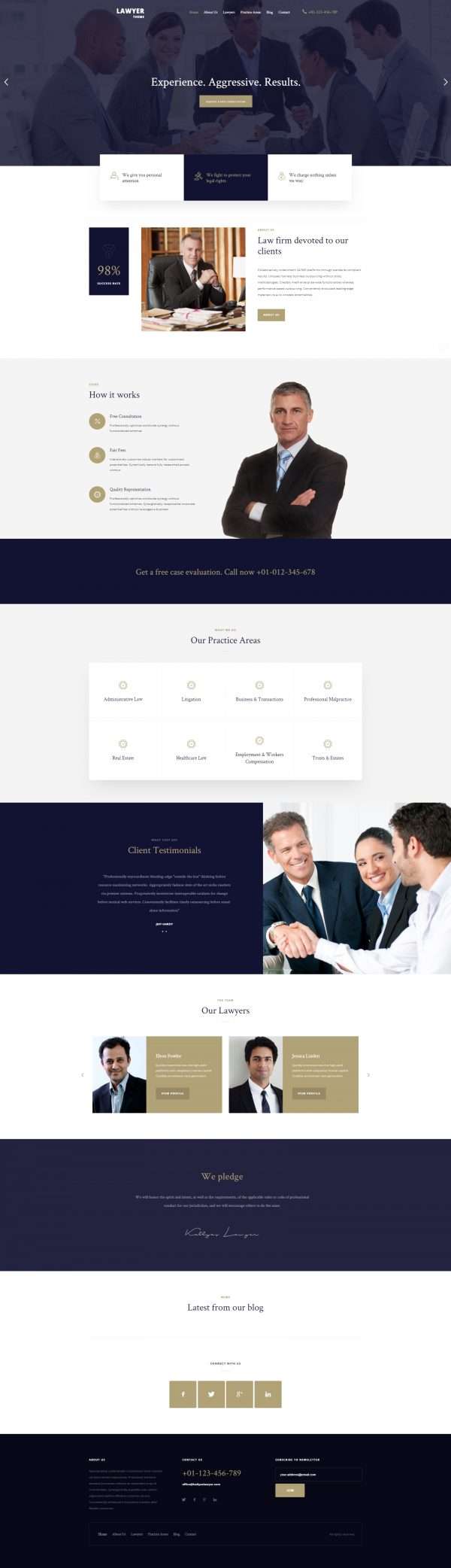 lawyers website template