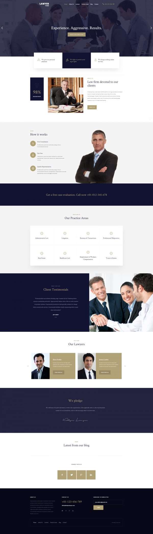 lawyers website template