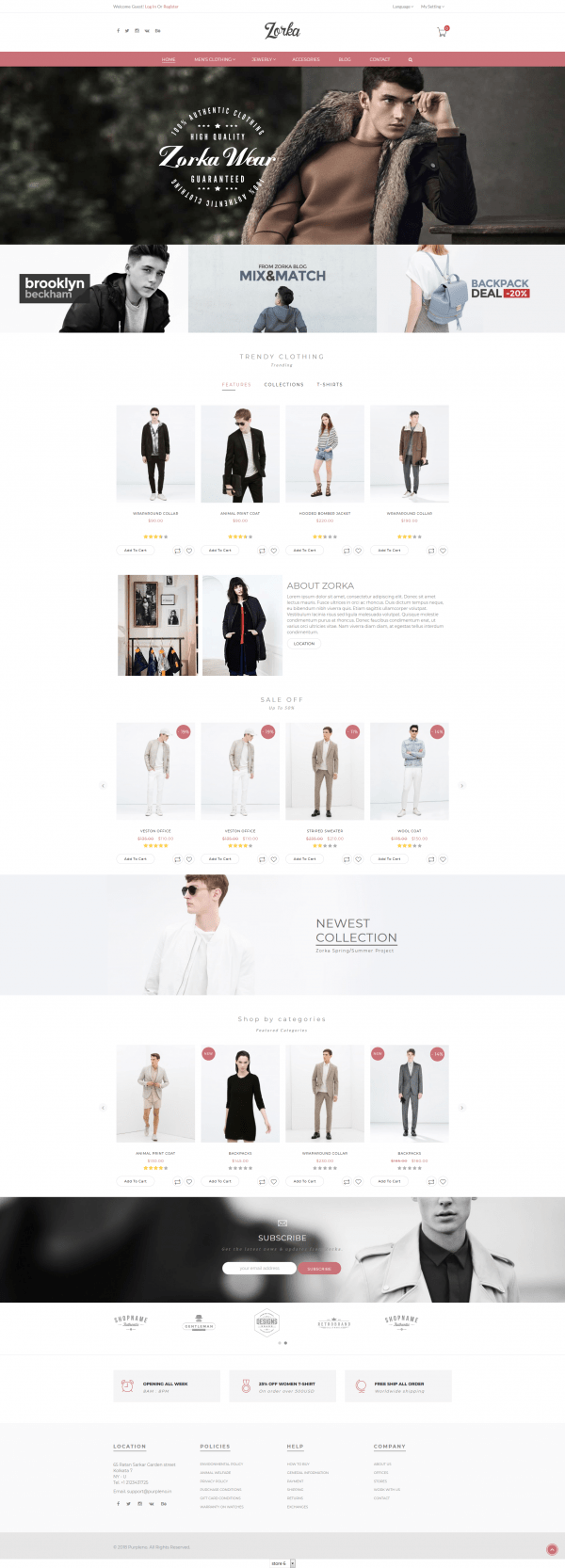 Fashion Magento web template