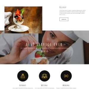 Restaurants website template