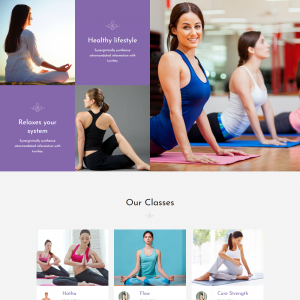 yoga website template