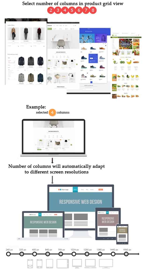 Customize product grid